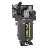 Schulz 10120VW40X-3, compresor de dos etapas de 10 HP World Latin America, 25.9 CFM, 175 PSI, tanque de aire vertical de 120 galones