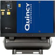 Quincy QGD-25-TMD, 25 HP Rotary Screw Compressor World Latin America with Air Dryer, 120 Gallon Air Tank, 109.8 ACFM @ 125 PSI, 208/230/460/3/60, Air Cooled
