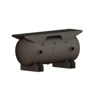 Manchester 30 Gallon Air Tank Horizontal Extended Legs & Topplate, 200 PSI, 16