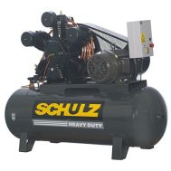 Schulz 20120HWV80X-3, compresor de dos etapas de 20 HP World Latin America, 80 CFM, 175 PSI, tanque de aire de 120 galones 230/460 voltios, trifásico
