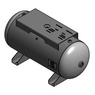 SteelFab 60 Gallon Horizontal Air Tank with Top Plate (14