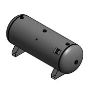 SteelFab 120 Gallon Horizontal Air Tank, 24