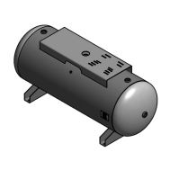 SteelFab 240 Gallon Horizontal Air Tank with Top Plate (18