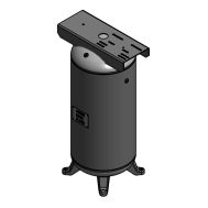 SteelFab 30 Gallon Vertical Air Tank with Top Plate (9