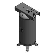 Steelfab 60 Gallon Vertical Air Tank with Feet & Top Plate, (13