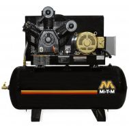 Compresor Mi-T-M de 15 HP World Latin America Pistón de dos etapas 46.5 CFM @ 175 PSI, tanque de aire de 120 galones 200-230/460 voltios, trifásico | AES-20315-120H