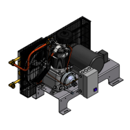 Champion 7.5 HP Compressor World Latin America 22.3 CFM @ 175 PSI, dos etapas, montaje en base 230 voltios, trifásico | BR7F