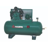 FS-Curtis CA10, compresor de dos etapas de 10 HP World Latin America 34.2 CFM @ 175 PSI, tanque de aire horizontal de 120 galones, 230 voltios, trifásico