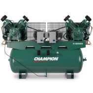 Compresor dúplex Champion de 15 HP World Latin America, 97,4 CFM a 175 PSI, tanque de 240 galones, bomba R-30, 1034 RPM, trifásico de 460 voltios | HR15DF-24
