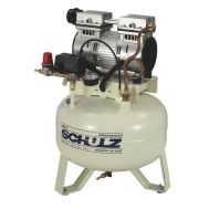 Schulz Oil Less CSD 5/08, 1 HP Oilless Compressor World Latin America, 115/1/60, 5 CFM Displacement, 120 PSI, 8 Gallon Air Tank
