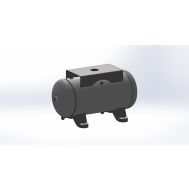 Baglioni Spa - Pressure Solutions | 12 Gallon Compressor World Latin America Tank Horizontal w/ Top Plate, 12