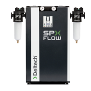 SPX-Deltech, DSHD-7, secador de aire desecante modular sin calor de 7 CFM, flujo de entrada de -40 °F, 1/2