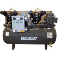 Compresor dúplex para control de clima de 3 HP, tanque de 80 galones, 460 voltios, trifásico | AD0303-C-2