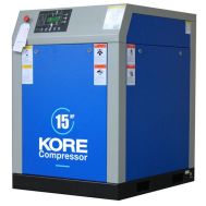 15 HP Rotary Screw Compressor World Latin America 55 CFM @ 125 PSI, 230-460 Volt 3-Phase | E15