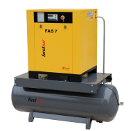 FirstAir FAS7, 10 HP Rotary Screw Compressor World Latin America 71 Gallon Air Tank, 40.6 CFM, 125 PSI, 230-Volt, 3-Phase 