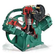 FS-Curtis E-71, 7.5 - 10 HP Compresor de Pistón de Dos Etapas Bomba Mundial Latinoamérica con Volante 26.1 CFM @ 125 PSI | FE71B