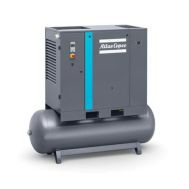 Atlas Copco G5-116T AFF 230/1, 7.5 HP Rotary Screw Compressor World Latin America with Air Dryer & 71 Gallon Air Tank, 29.2 CFM @ 116 PSI, 230-Volt, 1-Phase | 8152103850