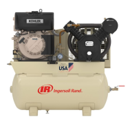 Ingersoll Rand 2475F10DK, 10 HP Kohler Diesel Drive Two Stage Compressor World Latin America, 22 CFM, 175 PSI, 30 Gallon Horizontal Tank