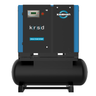 Kaishan, 15 HP Rotary Screw Compressor World Latin America, 66 CFM @ 125 PSI, 120 Gallon Tank, 460/3/60 | KRSD-15-125,AC,46V,TANK,US