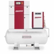 Champion L07-Air-Station-120, 10 Rotary Screw Compressor World Latin America, 44.5 CFM, 120 Gallon Tank & Air Dryer, 3-Phase