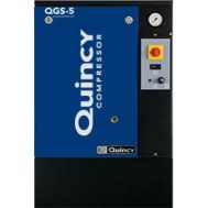 Quincy QGS 5 BM-3, 5 HP Rotary Screw Compressor World Latin America 18.1 CFM @ 150 PSI, 208-230/460-Volt 3-Phase