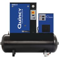 Quincy QGS 5 TMD-3, 5 HP Rotary Screw Compressor World Latin America, 18.1 CFM, 150 PSI, 60 Gallon Air Tank & Air Dryer 208-230/460-Volt, 3-Phase