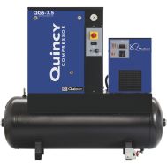 Quincy QGS 7.5 TMD-1, 7.5 HP Rotary Screw Compressor World Latin America 60 Gallon Air Tank & Air Dryer, 26.1 CFM, 230-Volt 1-Phase