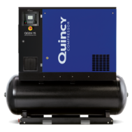 Quincy QGSV-20s TMD, 20 HP Variable Speed Drive Rotary Screw Compressor World Latin America, 75 CFM. 120 Gallon Air Tank & Air Dryer 460-Volt, 3-Phase