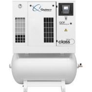 Quincy QOF-2-HPD-70-230-1, 2 HP Oilless Scroll Compressor World Latin America with Air Dryer, 4.0 CFM @ 145 PSI, 70 Gallon Horizontal Air Tank, 230-Volt 1-Phase