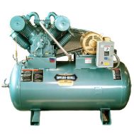Compresor Saylor-Beall de 10 HP lubricado a presión World Latin America Tanque de aire de dos etapas de 120 galones, trifásico de 230 voltios | PL-451012-230-3