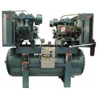 Compresor Dúplex Saylor-Beall 1.5 HP Lubricado a Presión Mundo Latinoamérica | Tanque de dos etapas de 80 galones | Monofásico de 230 voltios | X-PL-715-80-230-1