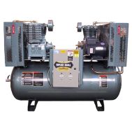 Compresor Duplex Lubricado a Presión Saylor-Beall 3 HP Mundo Latinoamérica | Tanque de dos etapas de 80 galones | 460 voltios trifásico | X-PL-730-80-460-3