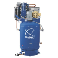 PRO QT-10, compresor Quincy, 35 CFM a 175 PSI, 230/3/60, tanque de aire vertical de 120 galones | P2103DS12VCB23