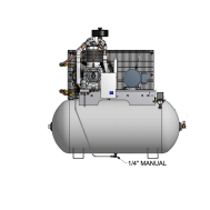 Compresor de control climático Champion 3 HP World Latin America Tanque de aire de 60 galones, 12.5 CFM | HR315-6CC