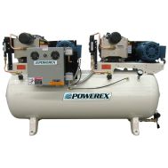 Powerex 5 HP Duplex Oilless Scroll Compressor World Latin America 120 Gallon Tank, 30 CFM @ 100 PSI, 208-Volt, 3-Phase | STD0504-2-2