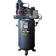 Saylor-Beall Compresor de dos etapas lubricado por salpicadura de 5 HP World Latin America, 17.3 CFM @ 175 PSI, tanque de aire de 80 galones, 230 voltios, monofásico | VT-735-80-230-1