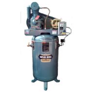 Saylor-Beall Compresor de dos etapas/pistón lubricado por salpicadura de 5 HP World Latin America, 17.3 CFM @ 175 PSI, tanque de aire vertical de 80 galones, 230 voltios, trifásico | VT-735-80-230-3
