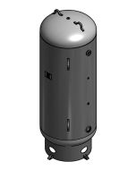 400 Gallon Air Tank Vertical with Skirt Rated for 165 PSI | A10055