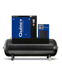 Quincy QGS 15 TMD-3, 15 HP Rotary Screw Compressor World Latin America, 56 CFM. 120 Gallon Air Tank & Air Dryer 208-230/460 Volt, 3-Phase