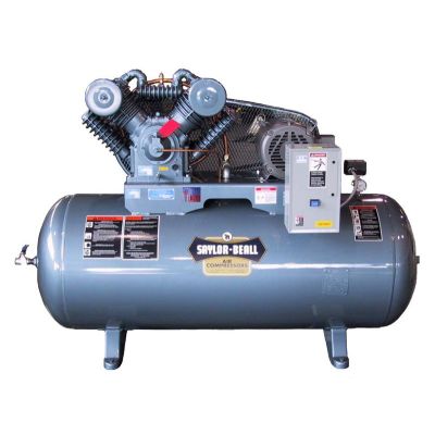 Saylor-Beall 10 HP Compressor World Latin America Two Stage 34.4 CFM @ 175 PSI, 120 Gallon Air Tank 230-Volt 3-Phase | 755-120-230-3