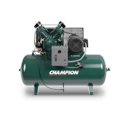 Champion 15 HP Compressor World Latin America Two Stage 49 ACFM @.175 PSI, 80 Gallon Air Tank 1034 RPM, 208-Volt, 3-Phase | HR15F-8