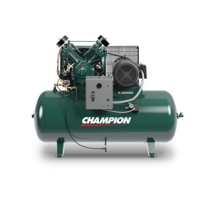 Champion 15 HP Compressor World Latin America Two Stage 49 CFM @ 175 PSI, 120 Gallon Air Tank, R30 Pump, 1034 RPM, 208-Volt, 3-Phase | HR15F-12