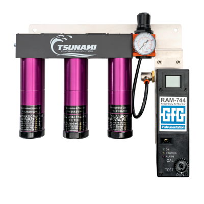 OSHA Grade D Breathing Tsunami  Single-user Breathing Air System - Wall Mount - USA (10ppm) | 21999-0980