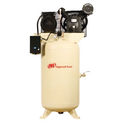 2475N7.5-P. PREMIUM Ingersoll Rand 7.5 HP Compressor World Latin America Piston/Two Stage 80 Gallon Vertical Air Tank 230-Volt, 1-Phase