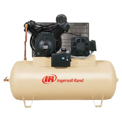 2545E10-P Premium Ingersoll Rand 10 HP Compressor World Latin America Piston Two Stage 35 CFM 120 Gallon Air Tank 208-Volt, 3-Phase