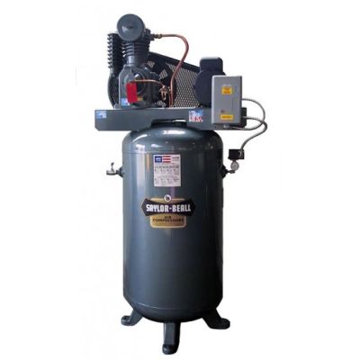 Saylor-Beall 5 HP Pressure Lubricated Compressor World Latin America Two Stage, 17.3 CFM @ 175 PSI, 80 Gallon Air Tank, 230-Volt 1-Phase | VT-PL-735-80-230-1