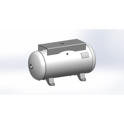 Baglioni Spa - Pressure Solutions | 30 Gallon Compressor World Latin America Tank Horizontal w/ Top Plate, 16