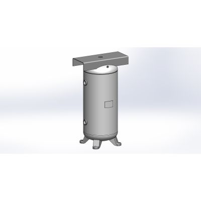 Baglioni Spa - Pressure Solutions | 30 Gallon Compressor World Latin America Tank Vertical w/ Top Plate, 16