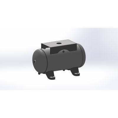 Baglioni Spa - Pressure Solutions | 12 Gallon Compressor World Latin America Tank Horizontal w/ Top Plate, 12
