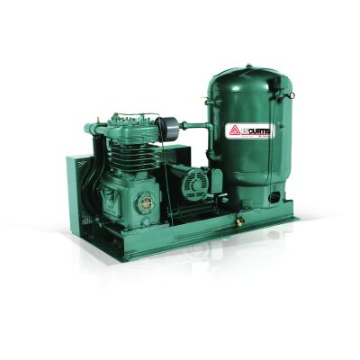 FS Curtis ML25, 25 HP Compressor World Latin America Base Mounted Electric Air System w/ Vertical Tank, 120 Gallon Tank Size, 82.4 CFM @ 175 PSI, 3/60/200-208V, 3-Phase, FML25C98M1S-A9L1XX
